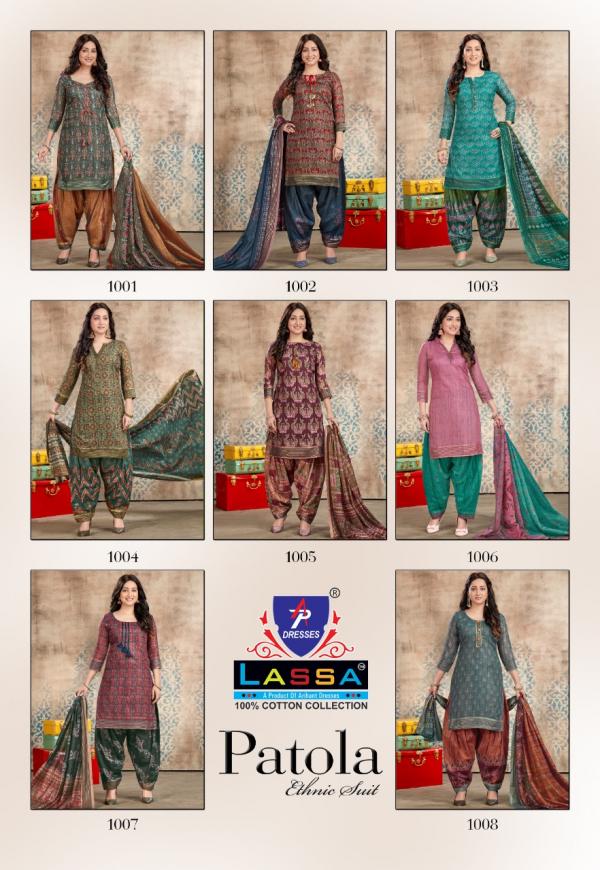 Lassa Patola Ethnic Suit Vol-1 Cotton Designer Print Dress Material